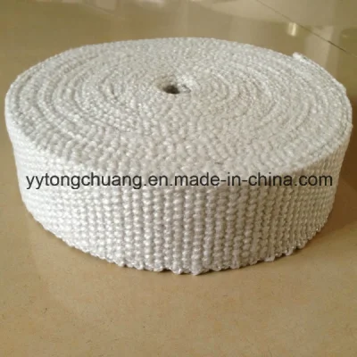 Venta directa de fábrica 1260c Cinta tejida de aislamiento de fibra cerámica