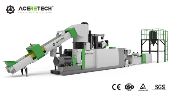Máquina para fabricar gránulos de HDPE reciclados de plástico con película PVB